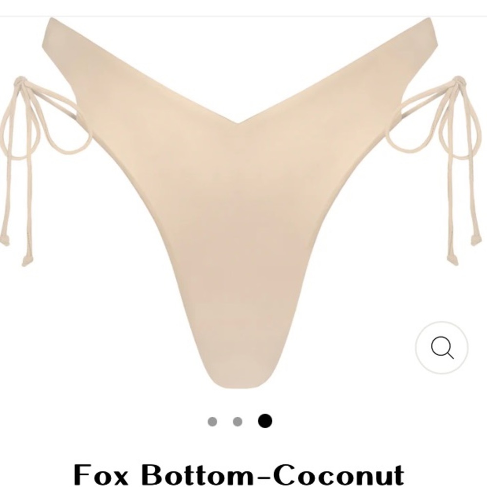 Riot Swim bixi top and fox bottom in coconut